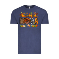 Vintage Denim thankful mama and turkey bbs Vintage Tee - BundleAndBundleShop