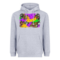 Heather Grey mardi gras background Heavyweight Hoodie - JahusDesignShop