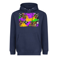 Navy mardi gras background Heavyweight Hoodie - JahusDesignShop