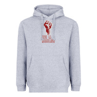Heather Grey Stephanie Miller Show Heavyweight Hoodie - artisFamous