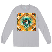 Moon Dust native american aztec seamless pattern Long Sleeve Tee - BundleAndBundleShop