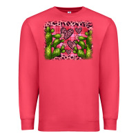 Cardinal valentine's day cactus background Premium Sweatshirt - JahusDesignShop