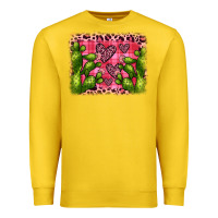Lemon valentine's day cactus background Premium Sweatshirt - JahusDesignShop