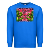 True Royal valentine's day cactus background Premium Sweatshirt - JahusDesignShop
