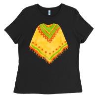 Black mexican poncho fa element Ladies Tee - FaDigitalArtStudio