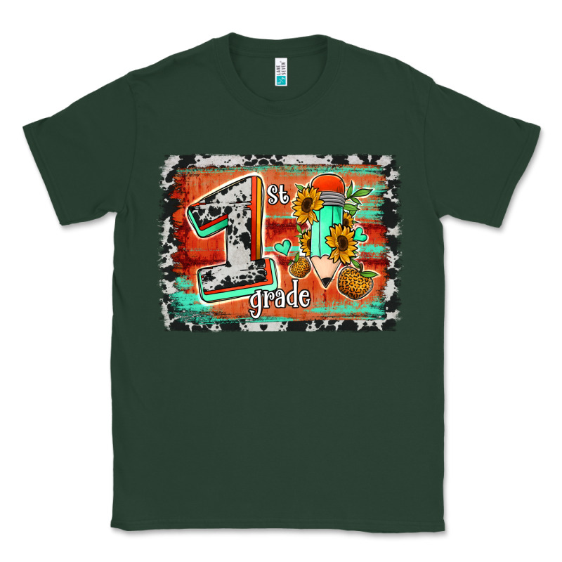 Western Back To School 1st Grade Classic Tee by Jasminsmagicworld | Teevron