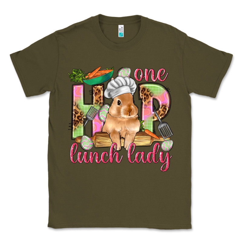 One Hip Lunch Lady Easter Day Classic Tee by HowdyJamesFarm | Teevron
