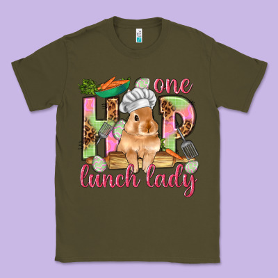 One Hip Lunch Lady Easter Day Classic Tee Designed By Howdyjamesfarm