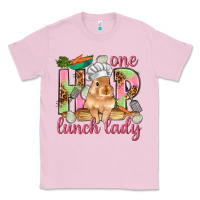 Bubblegum Pink One hip lunch lady Easter Day Classic Tee - HowdyJamesFarm