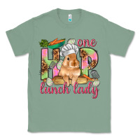 Sage One hip lunch lady Easter Day Classic Tee - HowdyJamesFarm