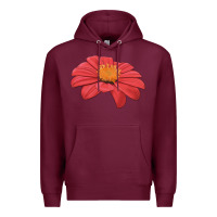 Burgundy del sol sunflower Premium Hoodie - LillyAllenDesigns
