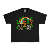 Black lucky mom St. Patricks Day Urban Heavy Tee - FaDigitalArtStudio