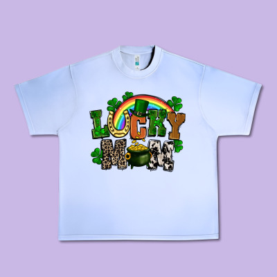 Lucky Mom St. Patricks Day Urban Heavy Tee Designed By Fadigitalartstudio