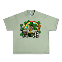 Oil Green lucky mom St. Patricks Day Urban Heavy Tee - FaDigitalArtStudio