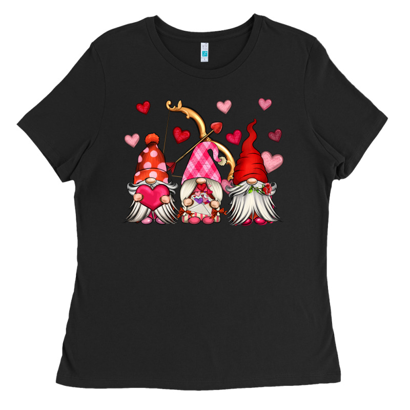 Valentine's Day Gnomes Ladies Tee by OliviaCreatesArt | Teevron