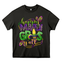 Asphalt happy mardi gras yall Heavy Core Tee - CowGirlArtShop