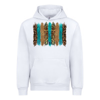 White glitter turqoise leopard tooled leather background Urban Hoodie - RanaPortraitStore