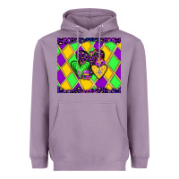 Lavender mardi gras hearts Heavyweight Hoodie - JahusDesignShop