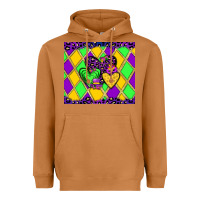 Meerkat mardi gras hearts Heavyweight Hoodie - JahusDesignShop