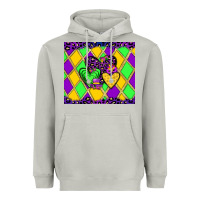 Moon Dust mardi gras hearts Heavyweight Hoodie - JahusDesignShop