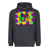 Smoke mardi gras hearts Heavyweight Hoodie - JahusDesignShop
