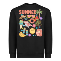 Black retro summer Heavyweight Sweatshirt - JahusDesignShop