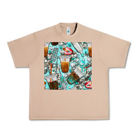 Burro dentist coffee cups toothpaste and teeth with cowhide seamless pattern Urban Heavy Tee - BundleAndBundleShop