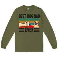 Army Green Best Dog Dad Ever Long Sleeve Tee - Bettercallsaul