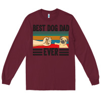 Burgundy Best Dog Dad Ever Long Sleeve Tee - Bettercallsaul