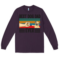 Plum Best Dog Dad Ever Long Sleeve Tee - Bettercallsaul