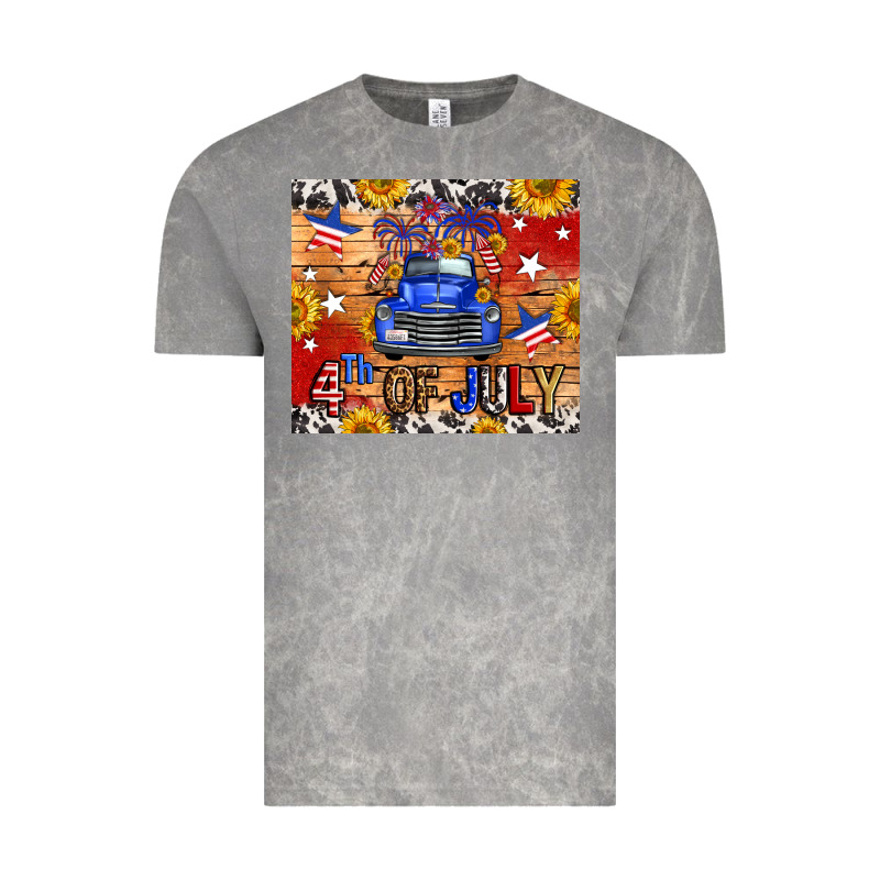 Fourth Of July Truck Vintage Tee by FaDigitalArtStudio | Teevron