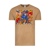 Vintage Camel Fourth Of July Truck Vintage Tee - FaDigitalArtStudio