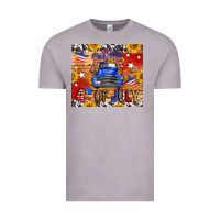 Vintage Zinc Fourth Of July Truck Vintage Tee - FaDigitalArtStudio