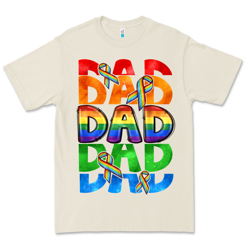 Dad Dad Dad Pride Premium Tee by CowGirlArtShop | Teevron