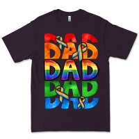 Plum Dad dad dad pride Premium Tee - CowGirlArtShop