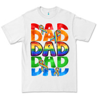 White Dad dad dad pride Premium Tee - CowGirlArtShop