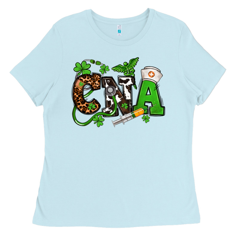 St. Patrick's Day Cna Ladies Tee by OliviaCreatesArt | Teevron