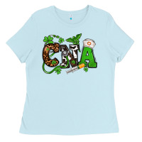 Baby Blue St. Patrick's Day CNA Ladies Tee - OliviaCreatesArt