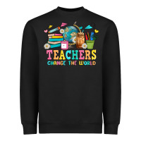 Black custom teacher Heavyweight Sweatshirt - JahusDesignShop