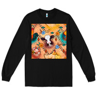 Black western farm animals seamless pattern Long Sleeve Tee - BundleAndBundleShop