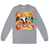 Heather Grey western farm animals seamless pattern Long Sleeve Tee - BundleAndBundleShop