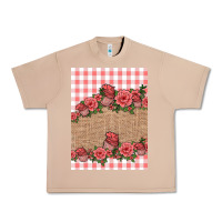 Burro valentines day burlap background Urban Heavy Tee - Jasminsmagicworld