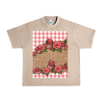 French Oak valentines day burlap background Urban Heavy Tee - Jasminsmagicworld