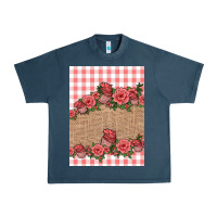 Midnight Navy valentines day burlap background Urban Heavy Tee - Jasminsmagicworld