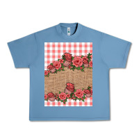 Pebble Blue valentines day burlap background Urban Heavy Tee - Jasminsmagicworld