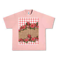 Salmon valentines day burlap background Urban Heavy Tee - Jasminsmagicworld