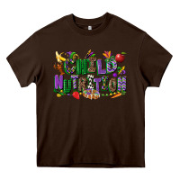 Chocolate Brown child nutrition mardi gras cowgirl Heavy Core Tee - CowGirlArtShop