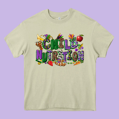 Child Nutrition Mardi Gras Cowgirl Heavy Core Tee Designed By Cowgirlartshop