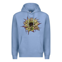Colony Blue sun   fill purple sunflower Premium Hoodie - LillyAllenDesigns