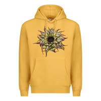 Mustard sun   fill purple sunflower Premium Hoodie - LillyAllenDesigns